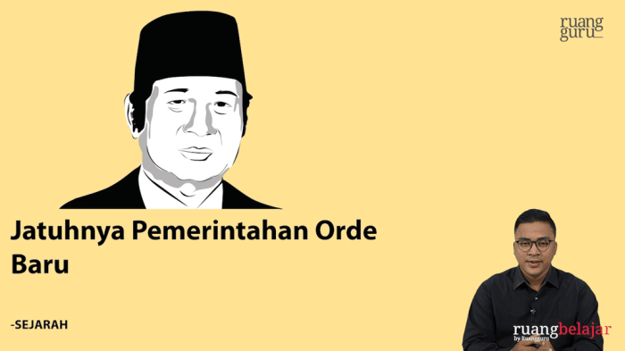 kronologi jatuhnya orde baru