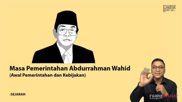 kebijakan ekonomi abdurrahman wahid terbaru