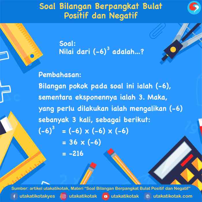 contoh soal bilangan berpangkat negatif