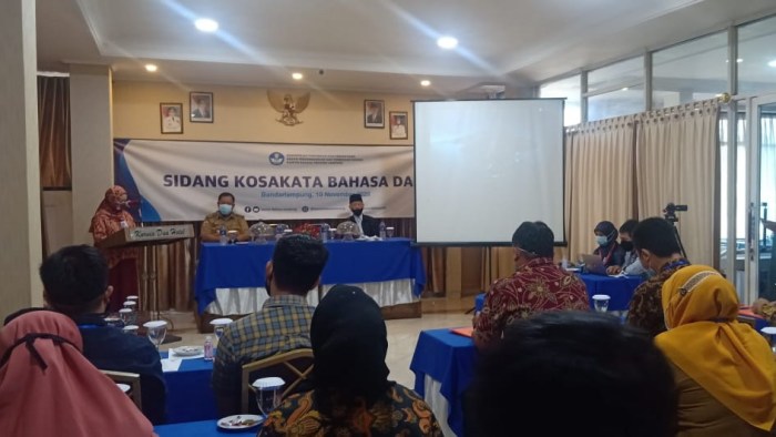 kosakata bahasa lampung dialek a