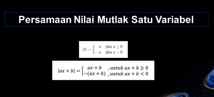 nilai mutlak satu variabel terbaru