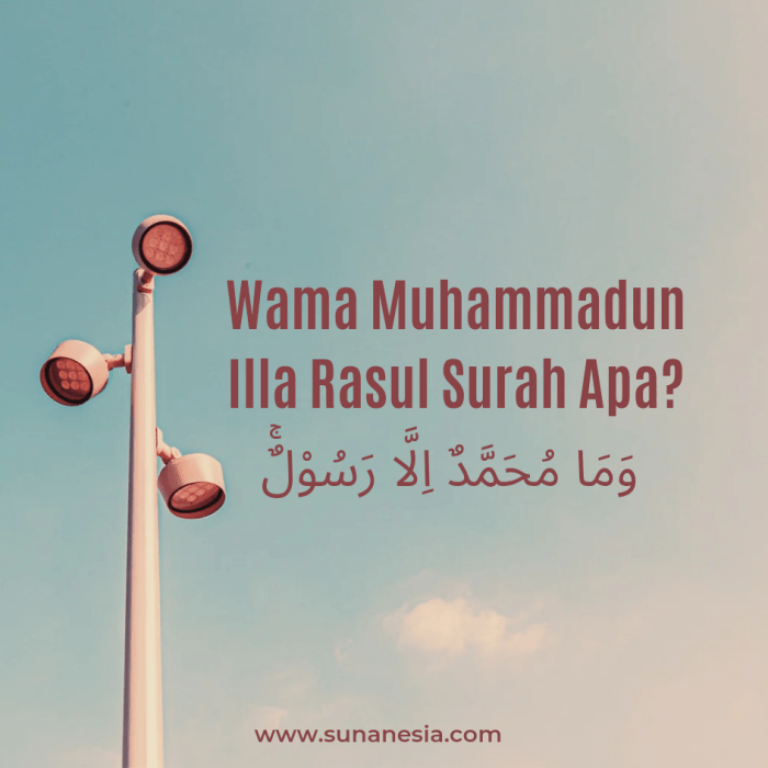 surah wama muhammadun illa rasul