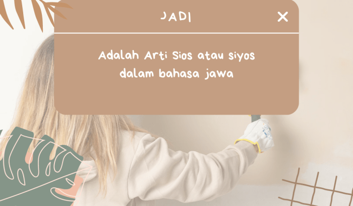 arti sios dalam bahasa jawa