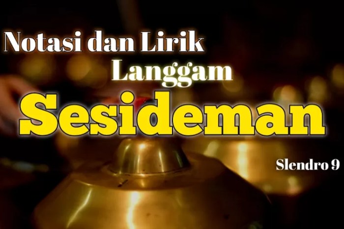 lirik lagu sesideman dan artinya terbaru