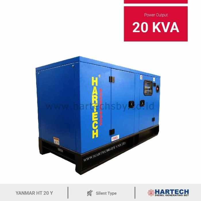 genset 20 kva berapa watt terbaru