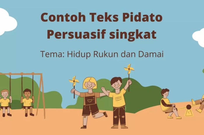 pidato hidup rukun dan damai terbaru