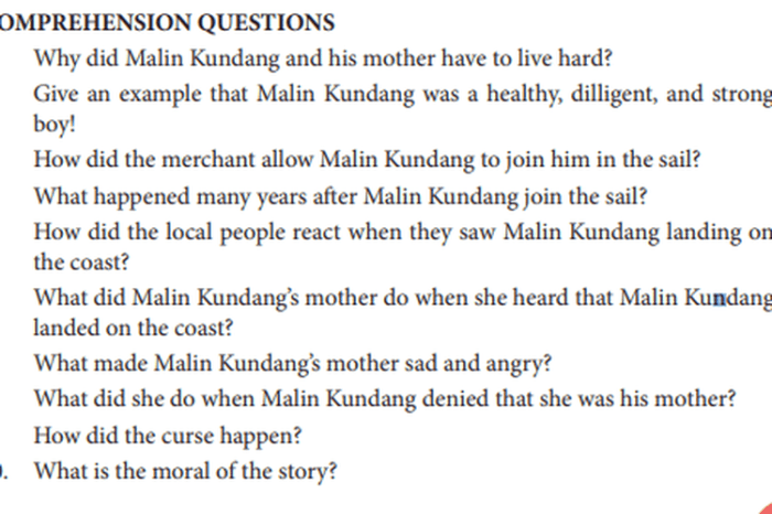 Malin kundang story legend legenda bahasa cerita inggris lover folklore she english telling really his fell stone apologize ship