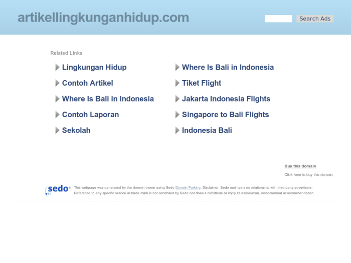 artikel singkat tentang lingkungan terbaru