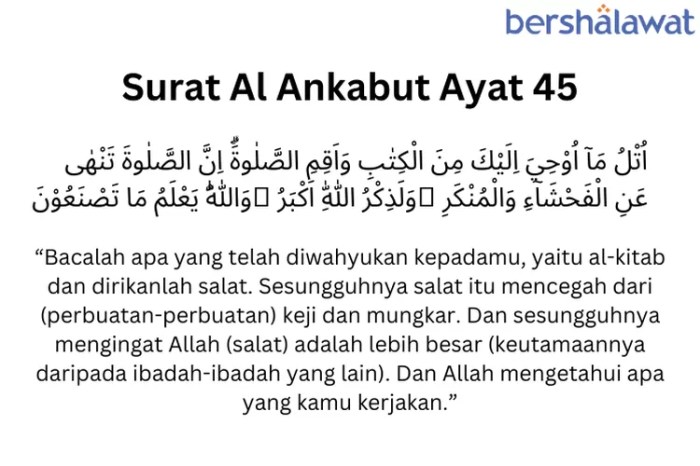 surah al ankabut ayat 45 beserta artinya