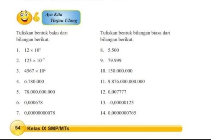 Bentuk baku dari bilangan 0 00000743 adalah