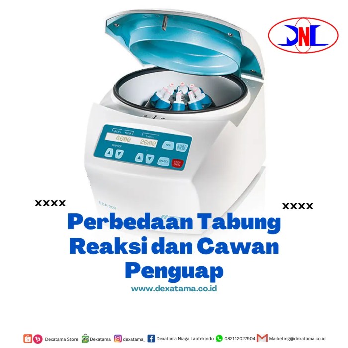 Perbedaan tabung reaksi dan cawan penguap