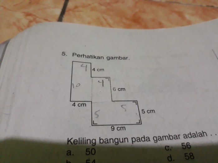 keliling bangun tersebut adalah cm terbaru