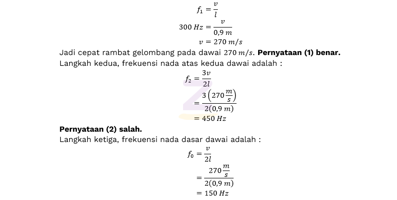 seutas dawai menghasilkan nada dasar f terbaru