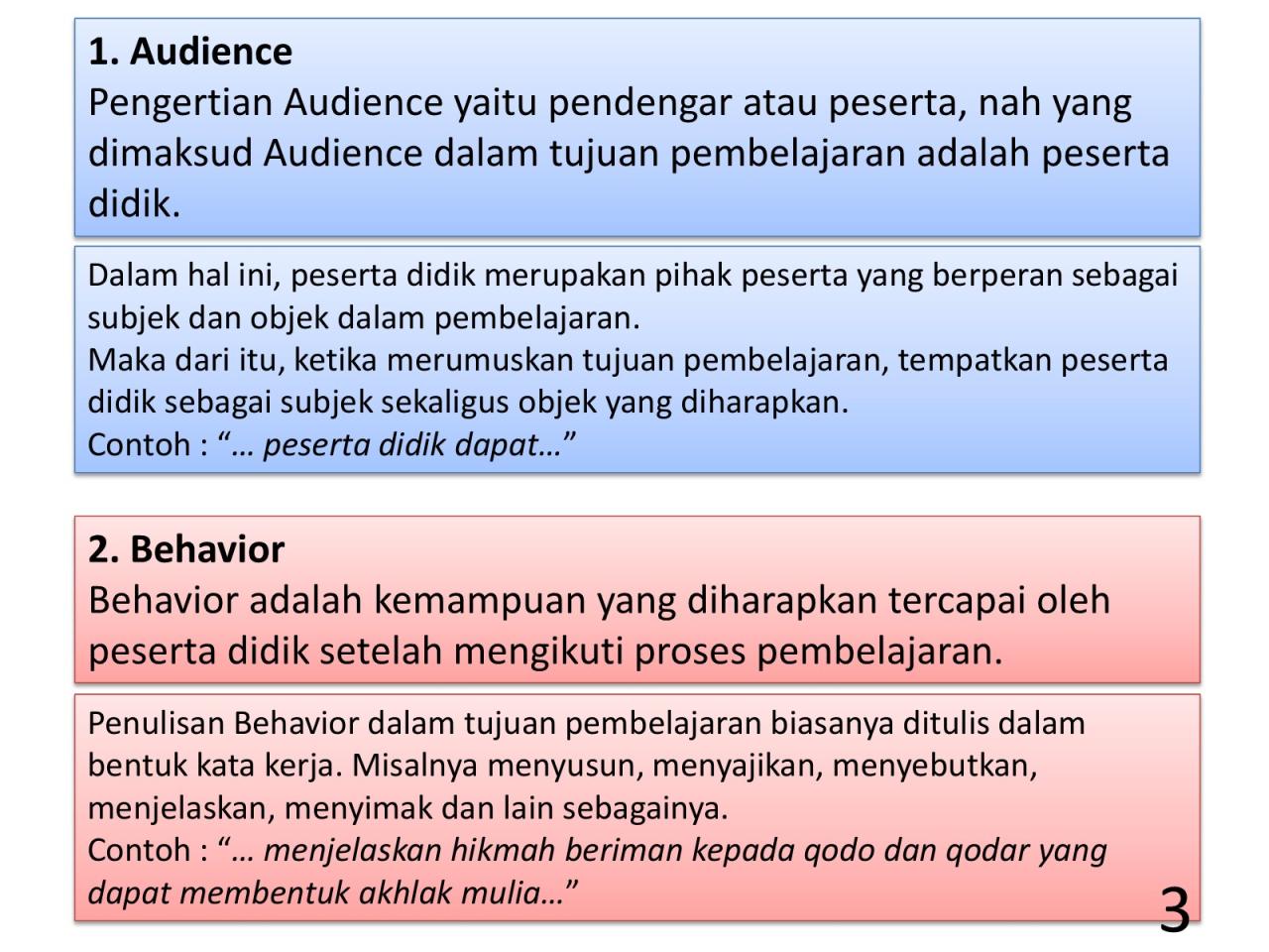 audience behavior condition degree