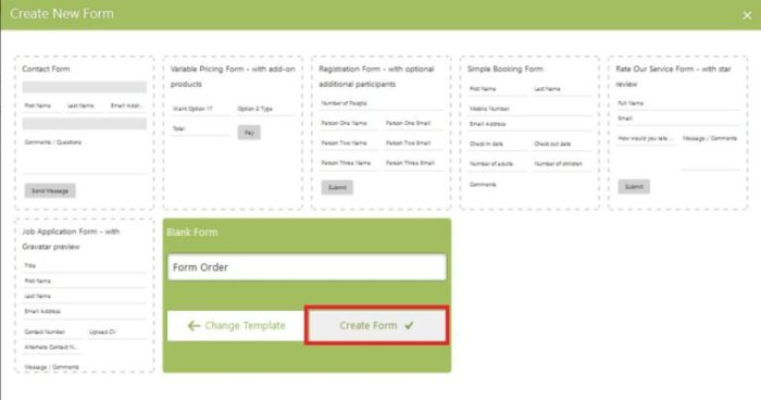 cara mengisi format order terbaru