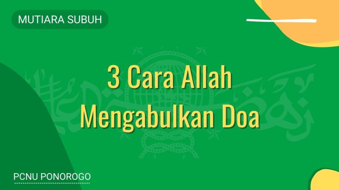 allah maha mengabulkan doa terbaru