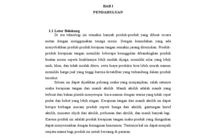 contoh latar belakang dalam proposal