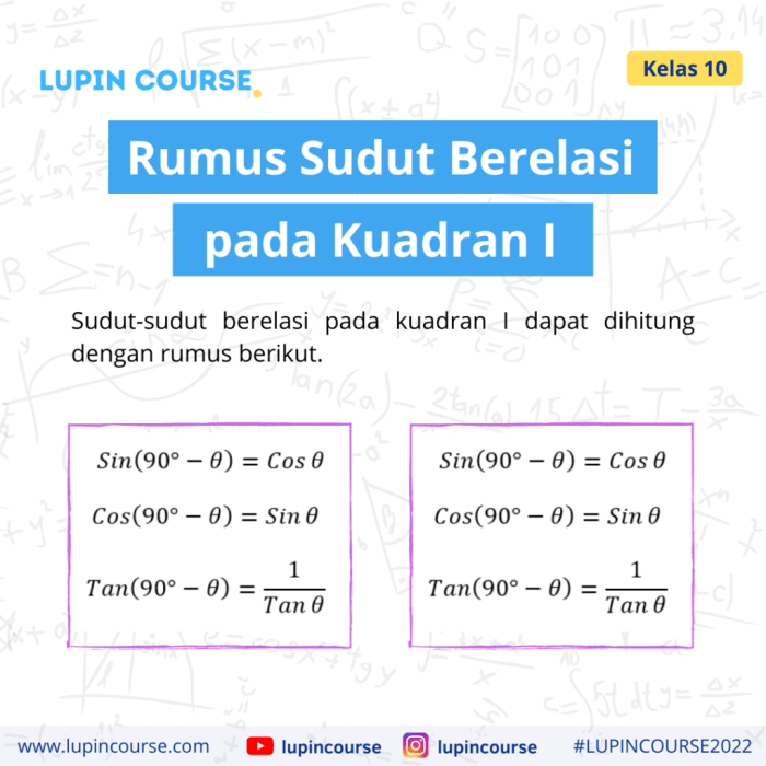 perbandingan soal trigonometri sudut kuadran jawabannya