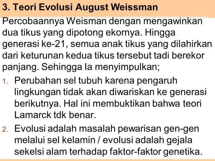 kecenderungan baru teori evolusi terbaru