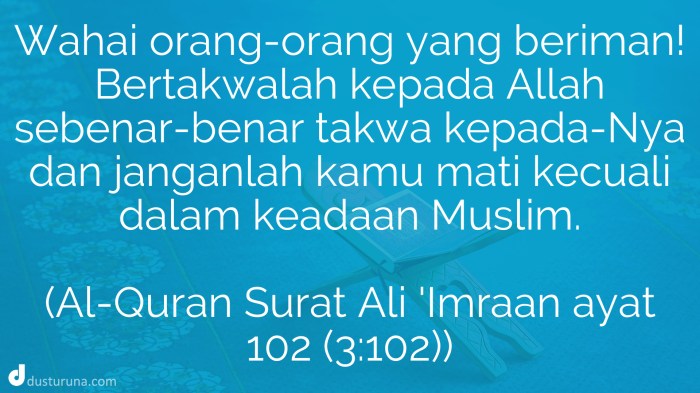 surat ali imran ayat 102 103 terbaru