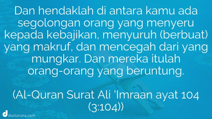 imran dakwah umat pentingnya pengertian beragama tablig pelajaran menyeru artinya segolongan