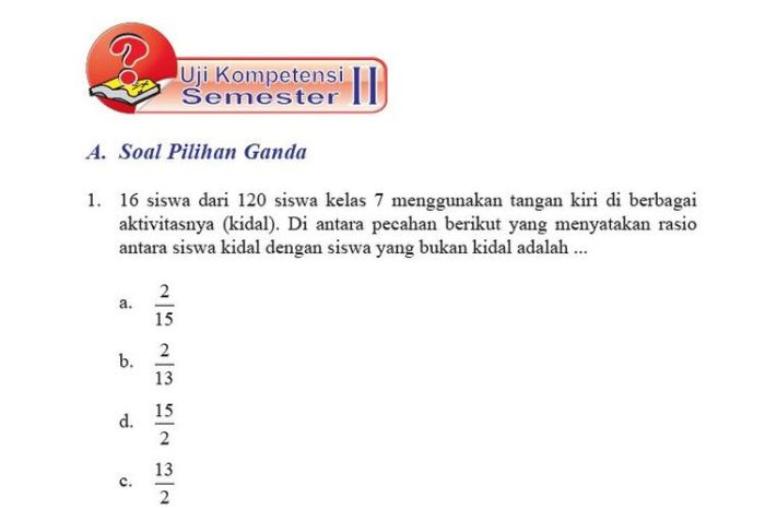 uji kompetensi 1 matematika kelas 9