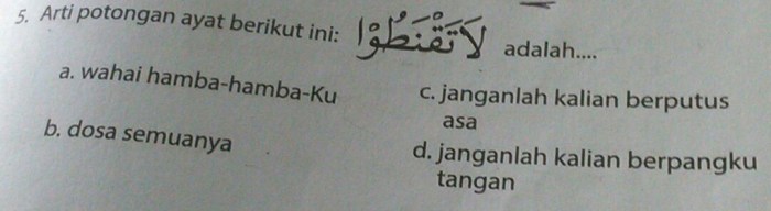 arti potongan ayat berikut ini terbaru