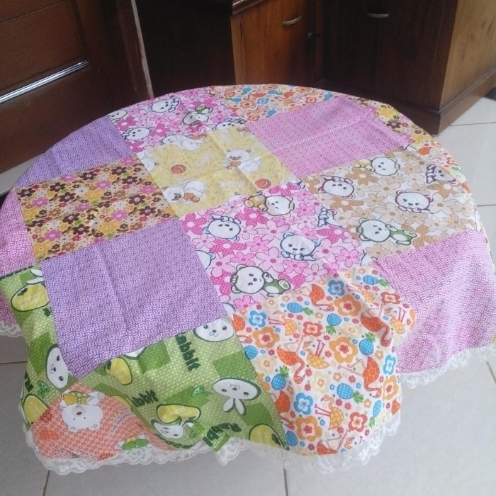 kain meja taplak perca batik ide populer kreatif