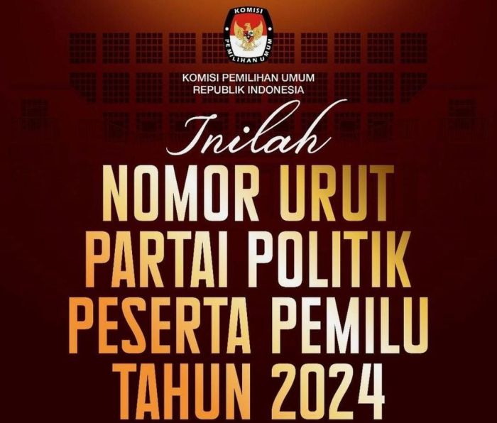 contoh nomor urut peserta lomba terbaru