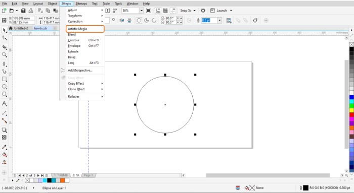 fungsi artistic media tool