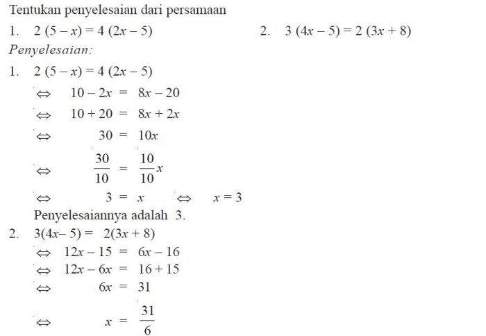 Soal persamaan linear dua variabel kelas 8