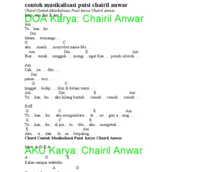 analisis puisi cintaku jauh dipulau