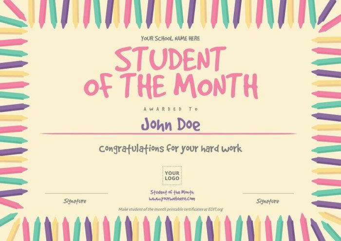 student of the month artinya terbaru