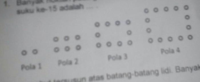 noktah matematika pola ke soal contoh menghitung pembahasan