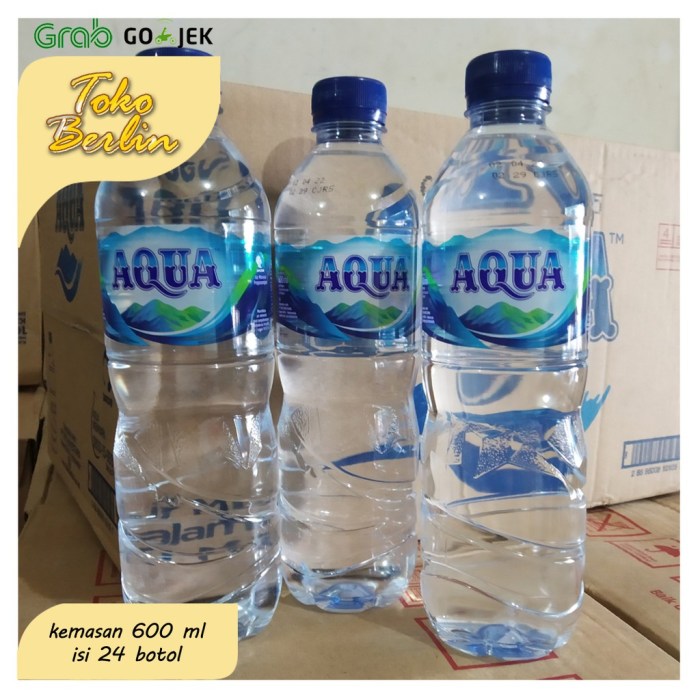 diameter botol aqua 600 ml