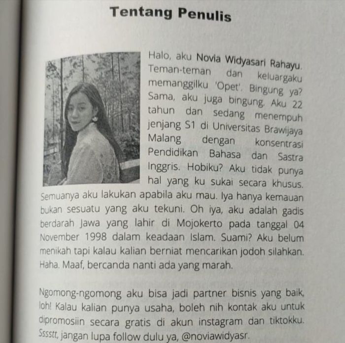 contoh biodata narasi penulis