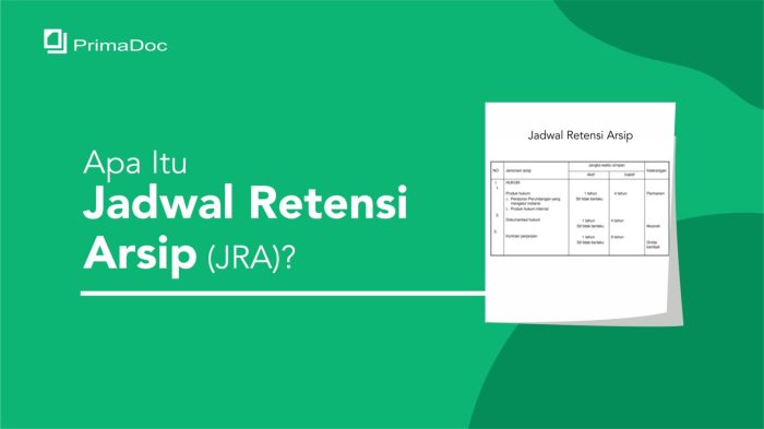 contoh jadwal retensi arsip