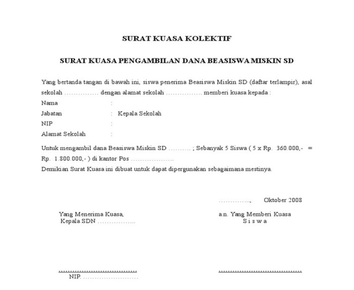 contoh surat pencairan deposito