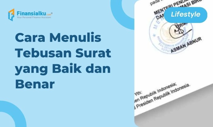 cara menulis tembusan surat terbaru