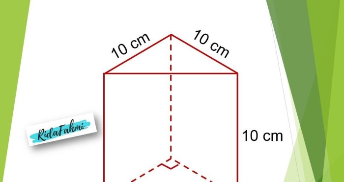 diagonal bidang prisma segitiga