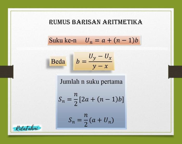 rumus barisan aritmatika bertingkat terbaru