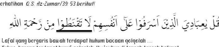 hukum tajwid surat az zumar ayat 53 terbaru