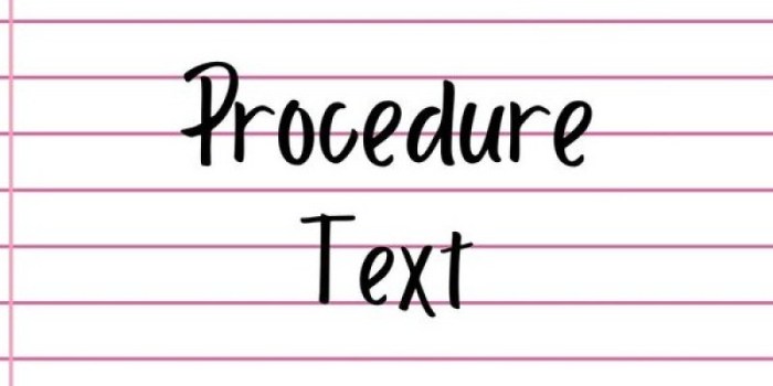 materi procedure text kelas 12