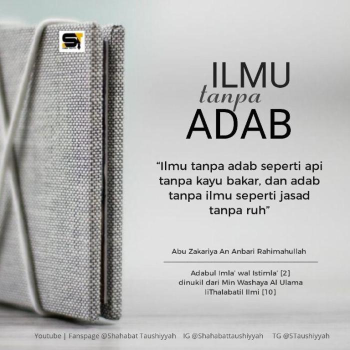 hidup tanpa ilmu bagaikan terbaru