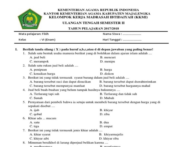 fiqih kelas 8 semester 2 terbaru