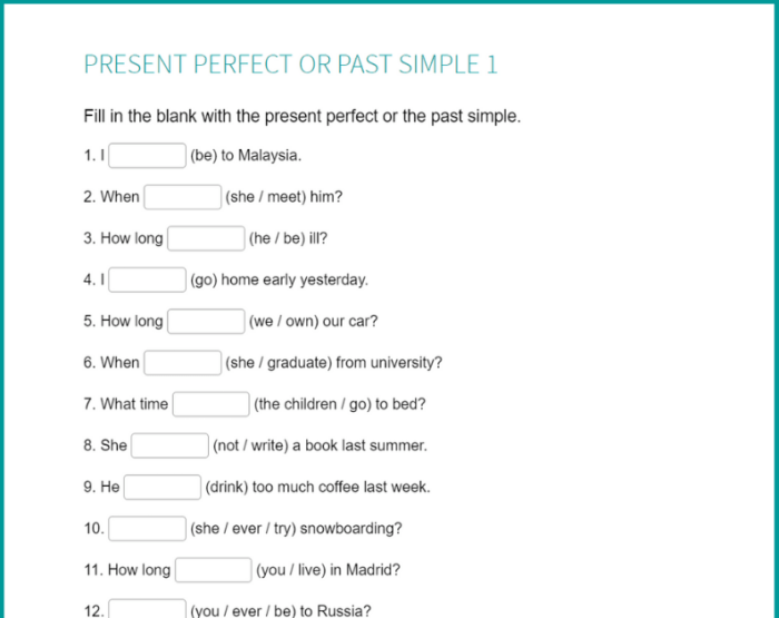 soal simple past tense kelas 8