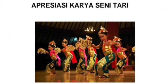 seni tari apresiasi