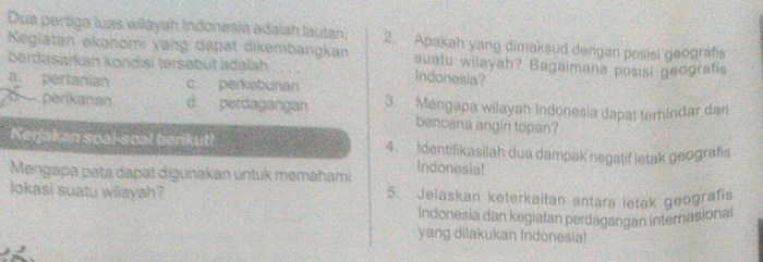 kerjakan soal soal berikut terbaru