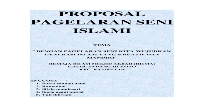 proposal pagelaran seni tari