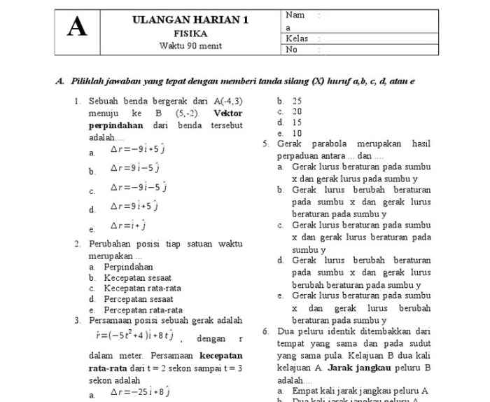 latihan 2.1 kimia kelas 12 terbaru